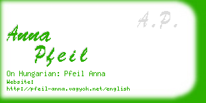 anna pfeil business card